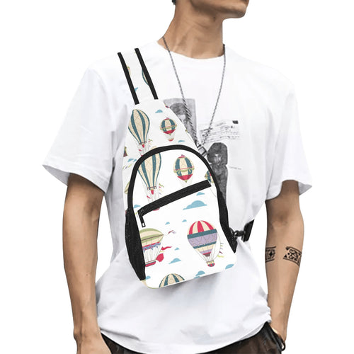Hot air balloon pattern All Over Print Chest Bag