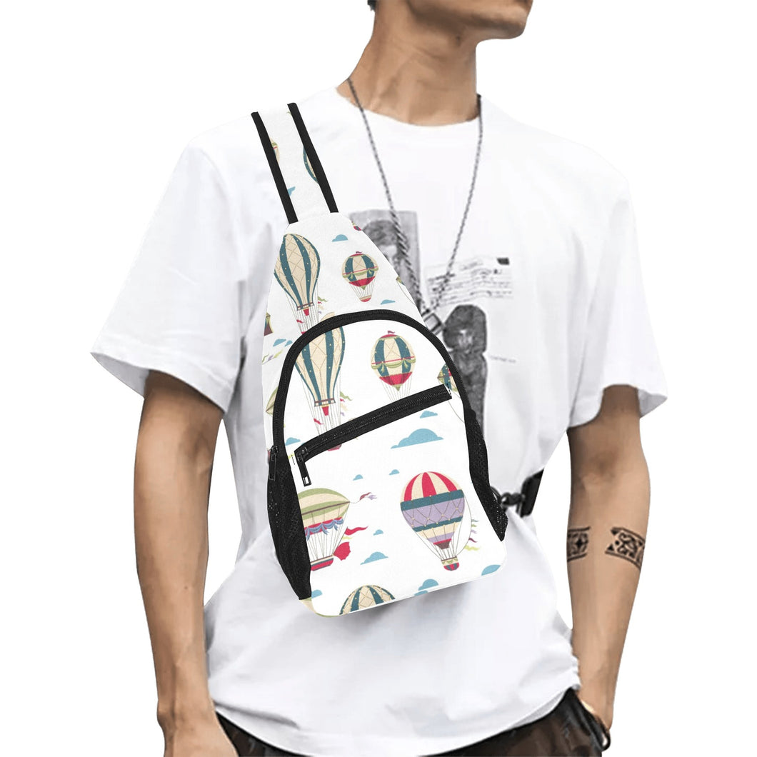 Hot air balloon pattern All Over Print Chest Bag