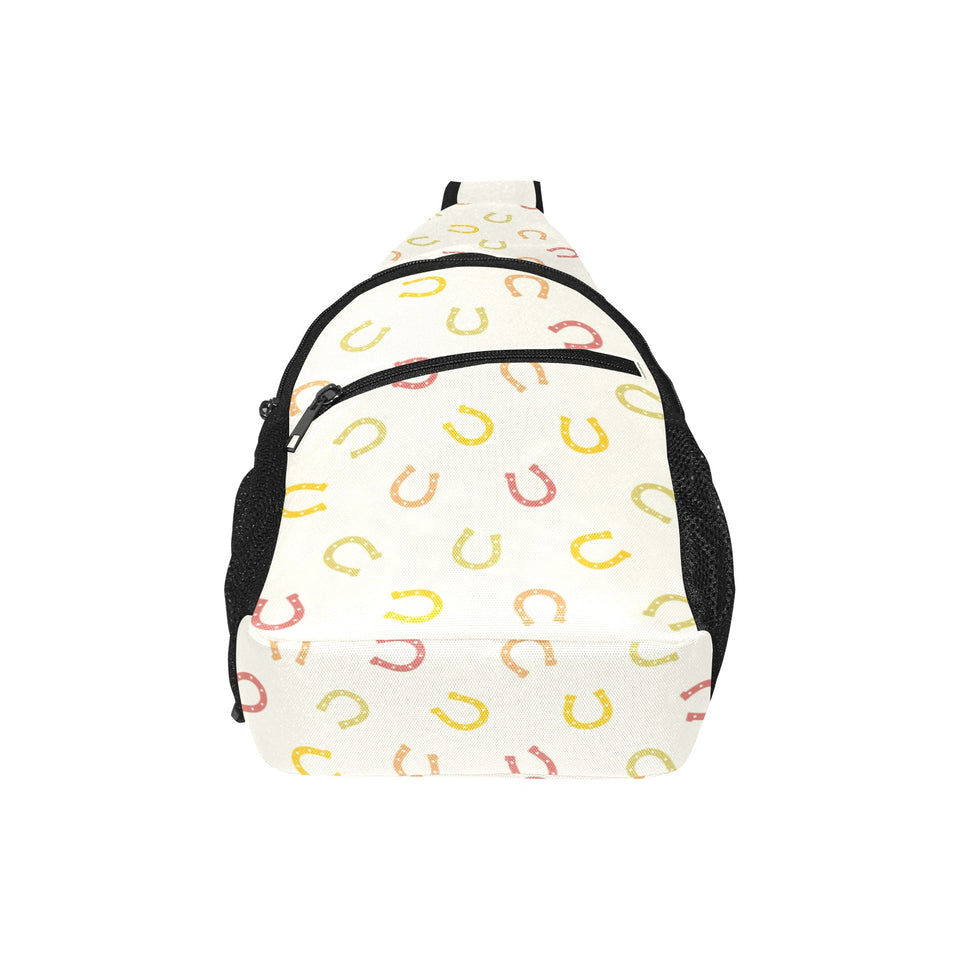Horseshoes Pattern Print Design 02 All Over Print Chest Bag