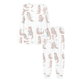 Cute sea otters pattern Women's All Over Print Pajama Set