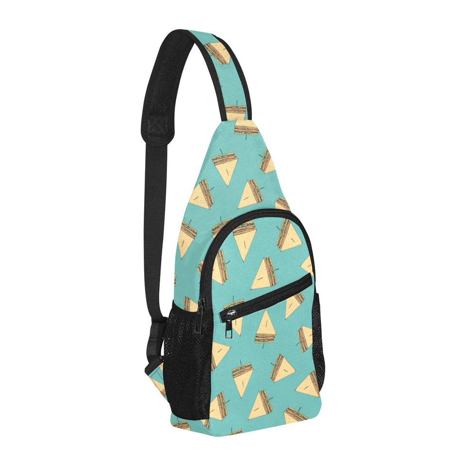 Sandwich Pattern Print Design 03 All Over Print Chest Bag