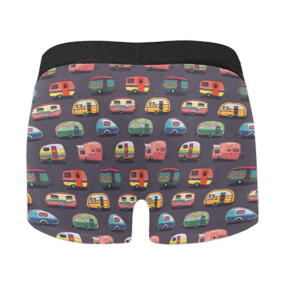 Camper Van Pattern Print Design 02 Men's All Over Print Boxer Briefs Men's Underwear