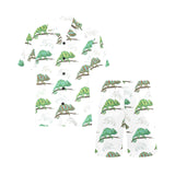 Chameleon lizard pattern Men's V-Neck Short Pajama Set