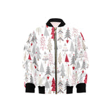 Cute Christmas tree pattern Kids' Boys' Girls' Bomber Jacket