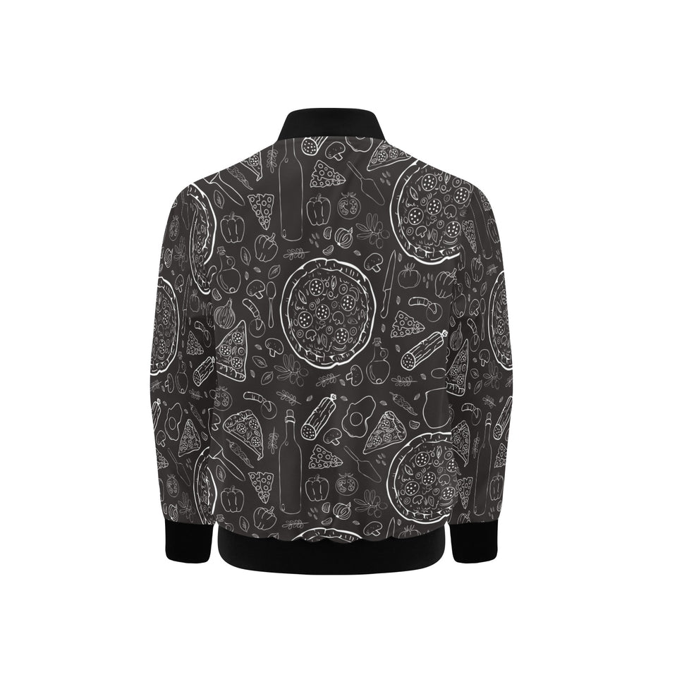 Pizza pattern Kids' Boys' Girls' Bomber Jacket