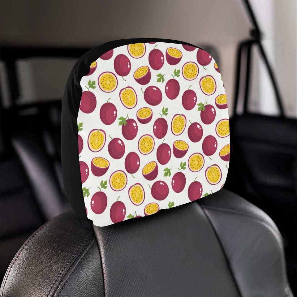 Passion fruit design pattern Car Headrest Cover