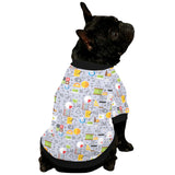 Math Pattern Print Design 04 All Over Print Pet Dog Round Neck Fuzzy Shirt