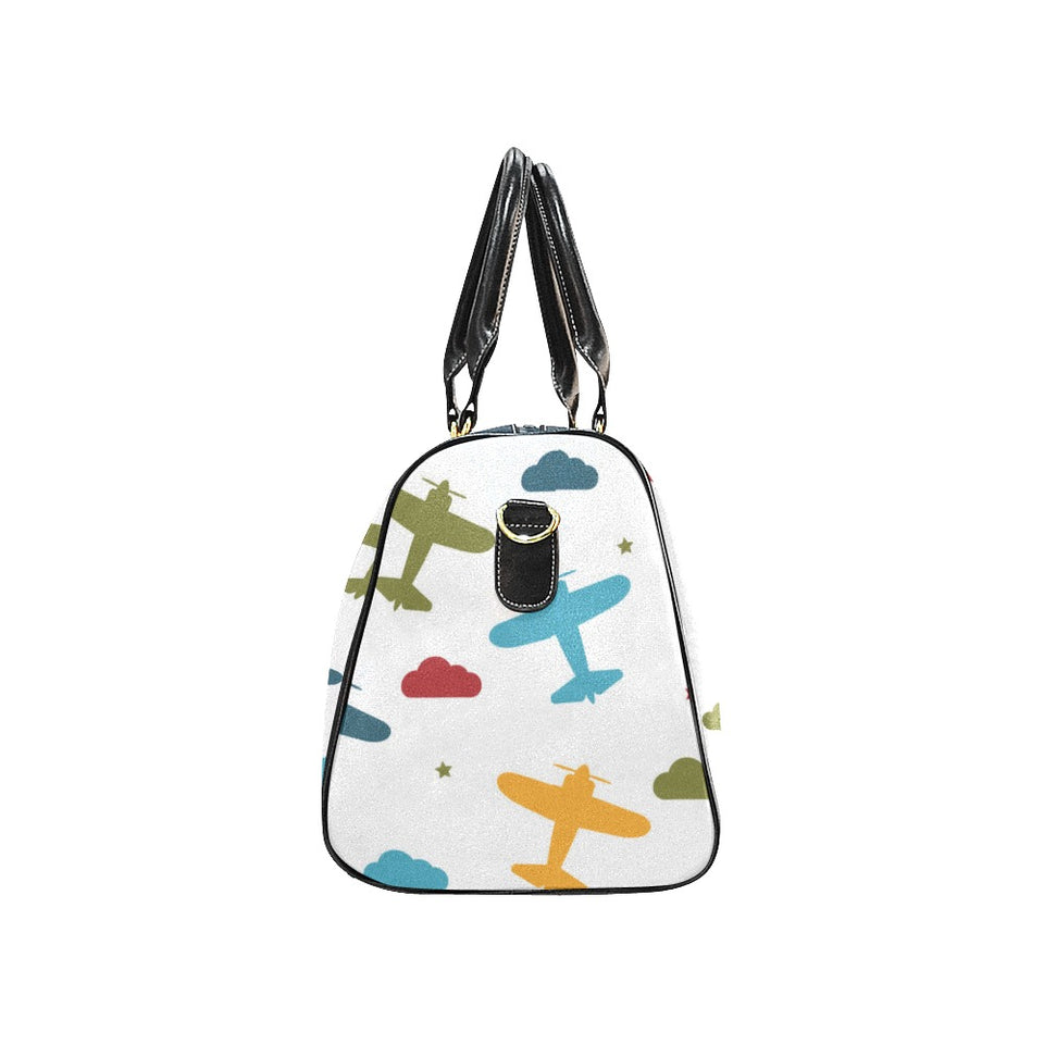 Airplane star cloud colorful Travel Bag