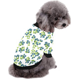 blueberry white background All Over Print Pet Dog Round Neck Fuzzy Shirt