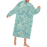 Classic Hand drawn Grape pattern Blanket Robe with Sleeves