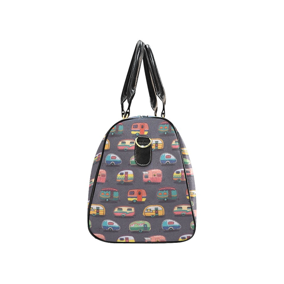 Camper Van Pattern Print Design 02 Travel Bag