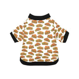 Sandwich Pattern Print Design 02 All Over Print Pet Dog Round Neck Fuzzy Shirt