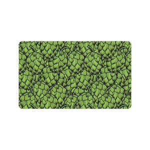 Green hop pattern Doormat