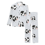 Cute cows pattern Men's Long Pajama Set