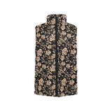 Rose Pattern Print Design 04 Men's Padded Vest