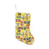 Camera Pattern Print Design 02 Christmas Stocking