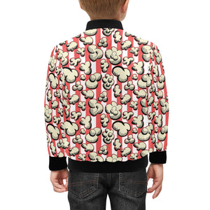 Popcorn Pattern Print Design 05 Kids' Boys' Girls' Bomber Jacket