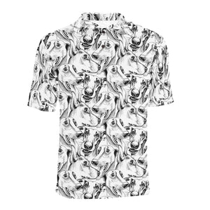 Greyhound Pattern Print Design 01 Men's All Over Print Polo Shirt