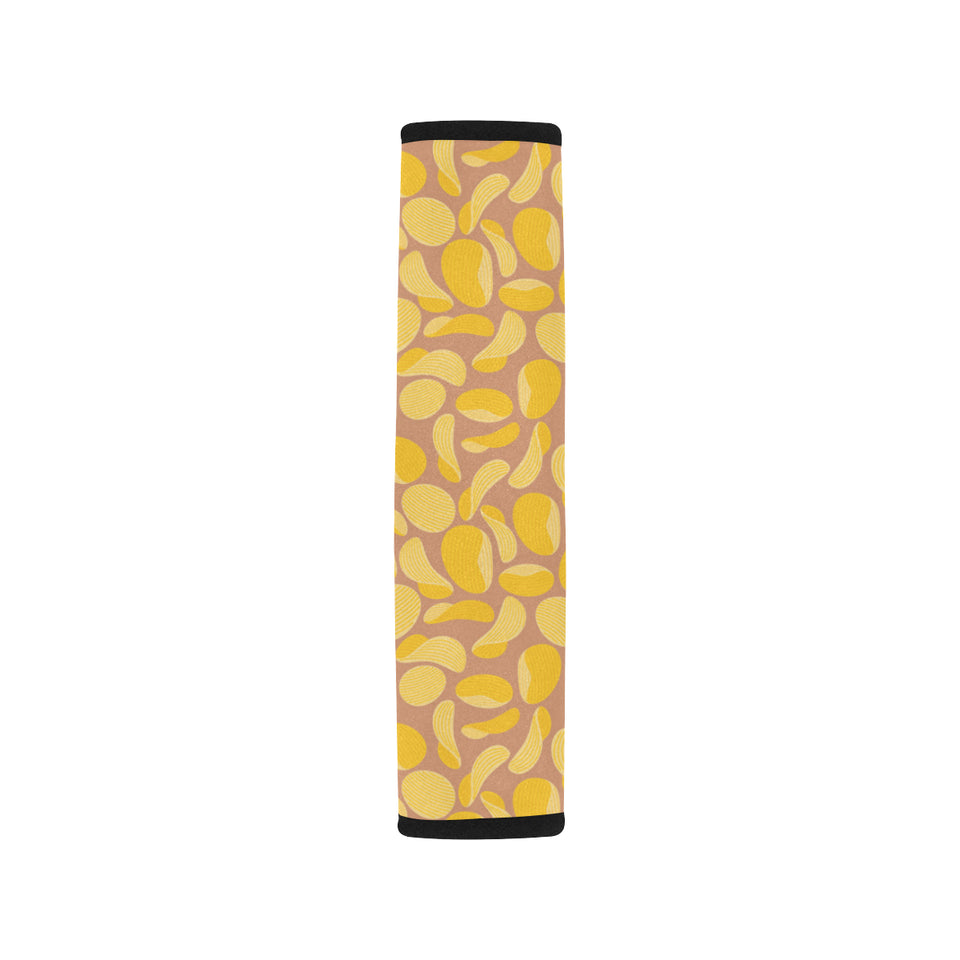 Potato Chips Pattern Print Design 01 Car Seat Belt Cover
