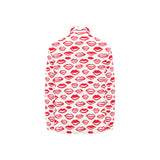 Lips Pattern Print Design 05 Women's Long Sleeve Polo Shirt
