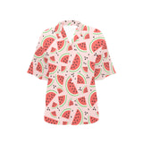 Watermelon pattern Women's All Over Print Hawaiian Shirt