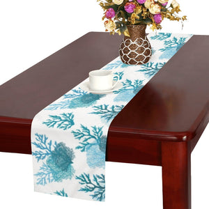 Coral Reef Pattern Print Design 04 Table Runner