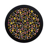 Beer type pattern Elegant Black Wall Clock