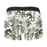 Monkey sloth lemur palm trees pattern Men's All Over Print Boxer Briefs Men's Underwear