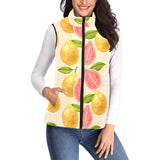 Beautiful guava pattern Women's Padded Vest