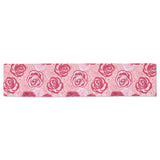 Rose Pattern Print Design 02 Table Runner