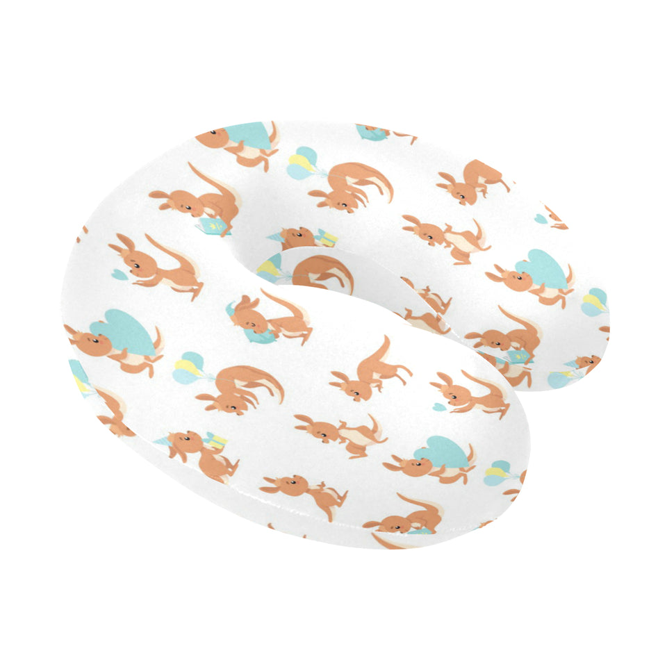 Cute Kangaroo pattern U-Shaped Travel Neck Pillow