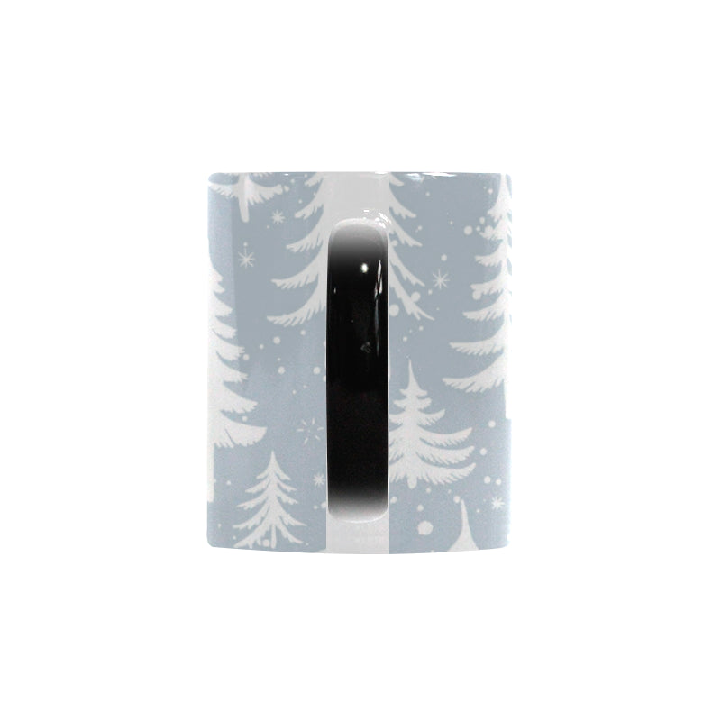 Christmas tree winter forest pattern Morphing Mug Heat Changing Mug