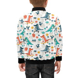 Cute Crocodile Pattern Kids' Boys' Girls' Bomber Jacket