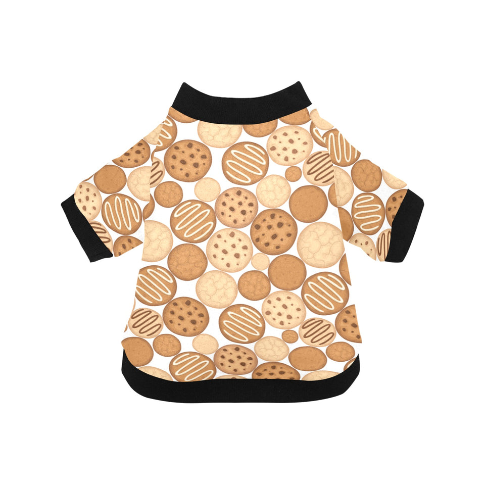 Various cookie pattern All Over Print Pet Dog Round Neck Fuzzy Shirt