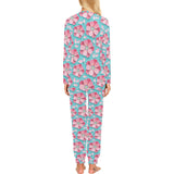 3D sakura cherry blossom pattern Women's All Over Print Pajama Set