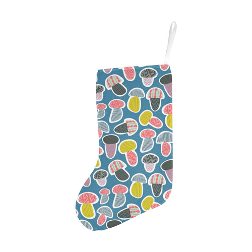 Colorful mushroom design pattern Christmas Stocking