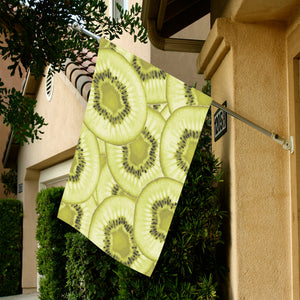 Sliced kiwi pattern House Flag Garden Flag