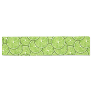 Slices of Lime pattern Table Runner