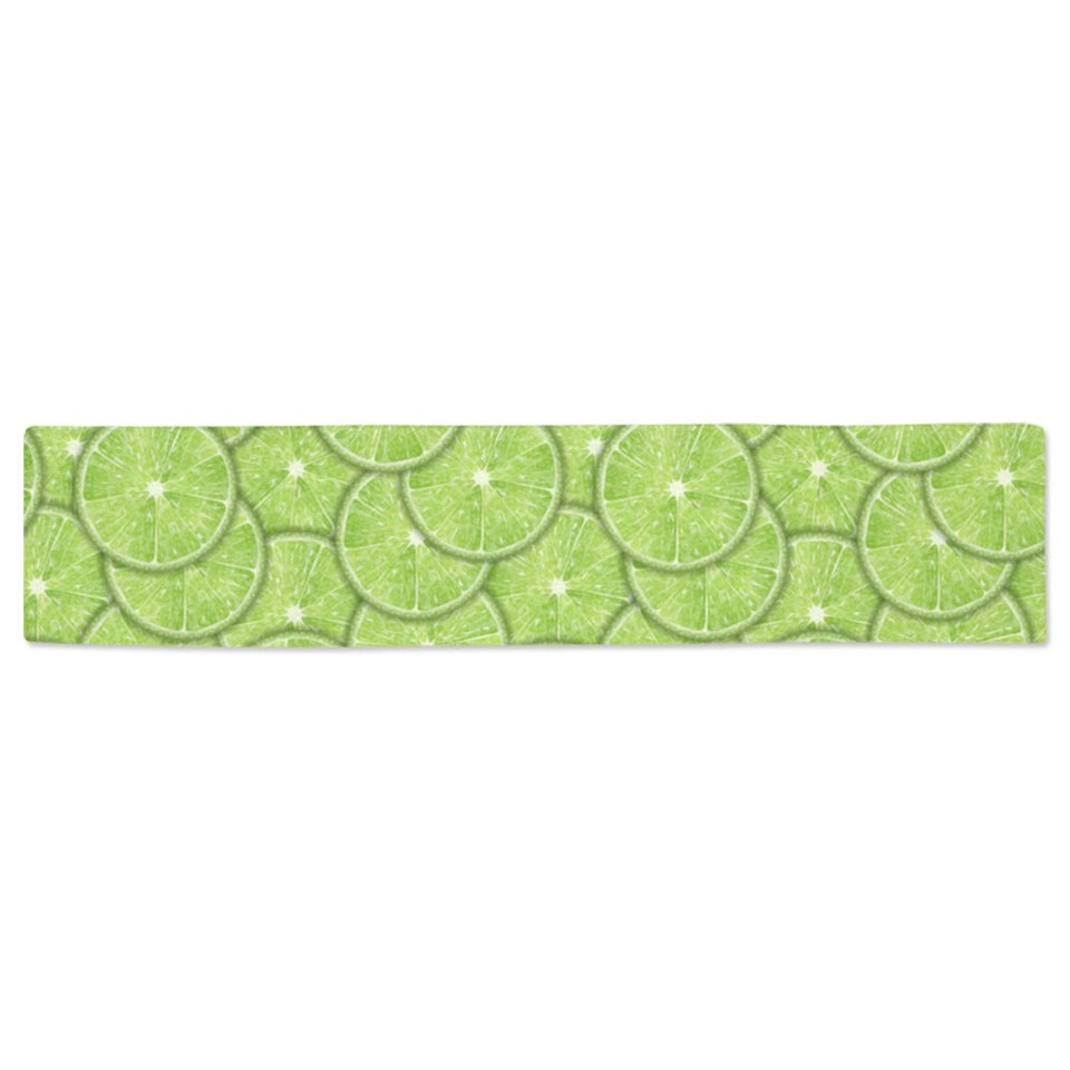 Slices of Lime pattern Table Runner