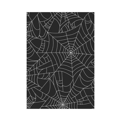 Spider web pattern Black background white cobweb House Flag Garden Flag