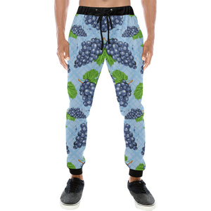 Watercolor grape pattern Unisex Casual Sweatpants