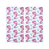 Purple seahorse blue coral pattern Gauze Curtain