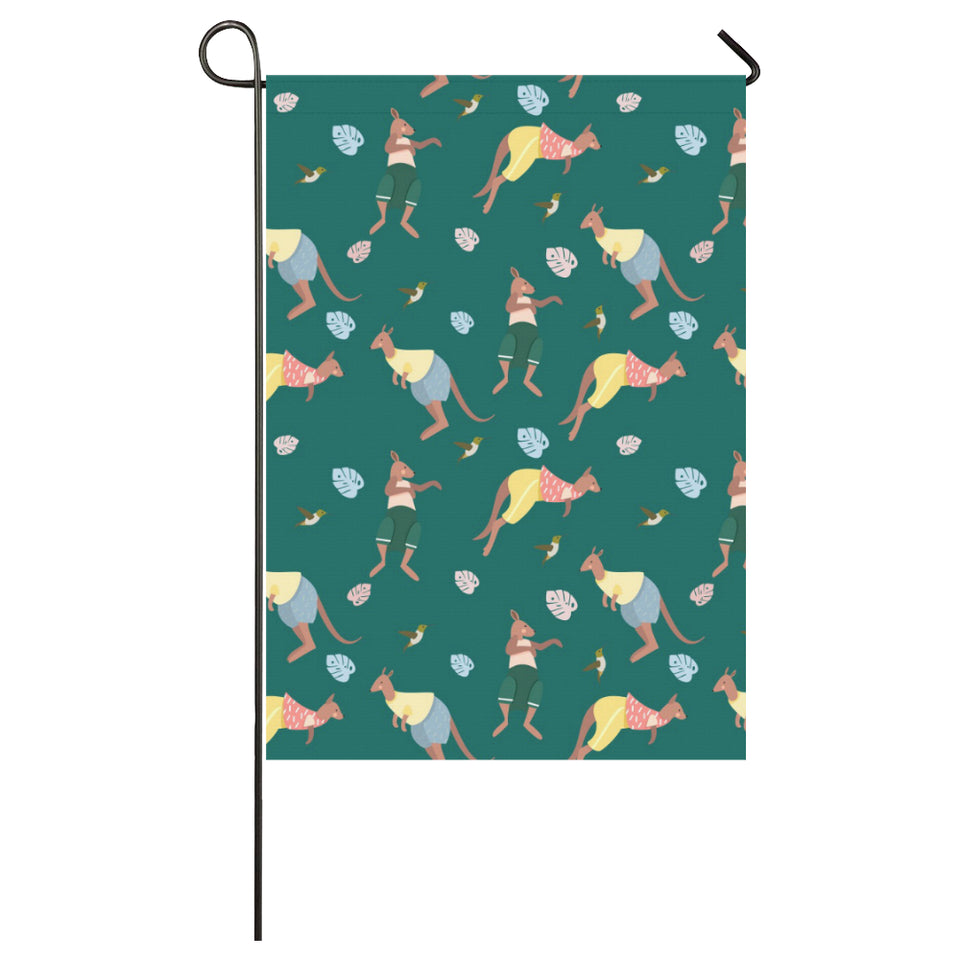 Kangaroo leaves pattern House Flag Garden Flag