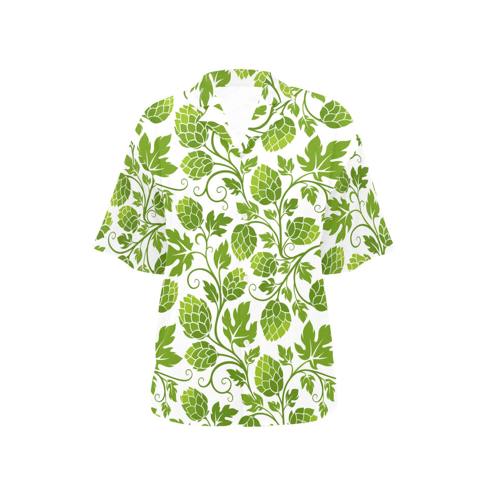 Hop design pattern Women's All Over Print Hawaiian Shirt