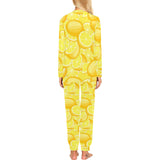 lemon pattern Women's All Over Print Pajama Set