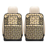 Hamburger Pattern Print Design 01 Car Seat Back Organizer