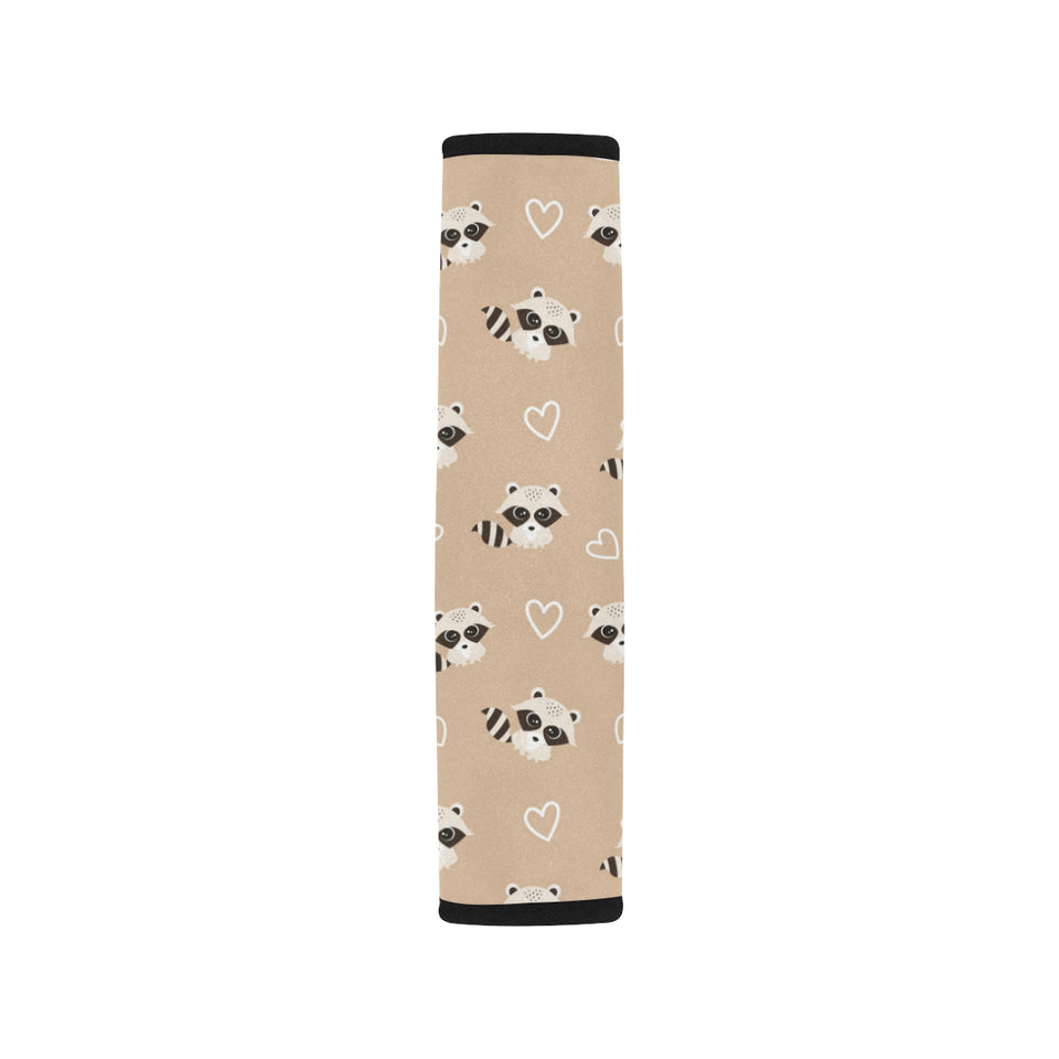 Cute raccoon heart pattern Car Seat Belt Cover