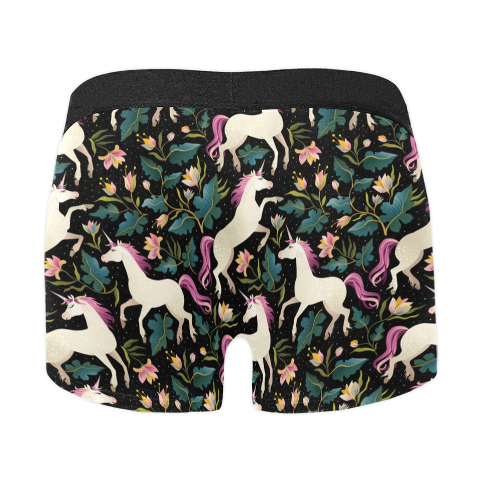 Unicorns forest background Men's All Over Print Boxer Briefs Men's Underwear