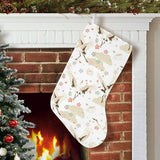 Beautiful Japanese cranes pattern Christmas Stocking