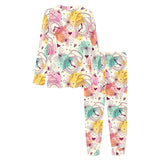 Clock butterfly pattern Women's All Over Print Pajama Set